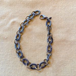 Sterling silver cable /chain bracelet🌺